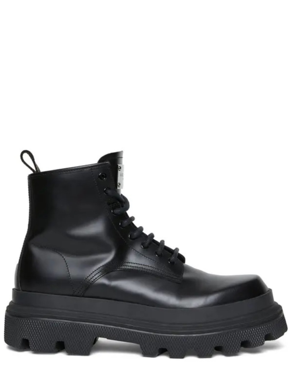 Dolce & Gabbana Leather Boots Men’s Size EU 42,5 - US 9,5 - Black